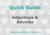 Quick Guide: Adjectives and adverbs in journalism Graphic for MHM Quick Guide Checklist