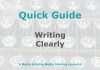 Quick Guide: Writing clearly Graphic for MHM Quick Guide Checklist