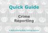 Quick Guide: Crime reporting for beginners Graphic for MHM Quick Guide Checklist