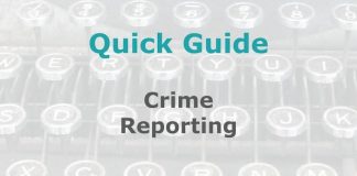Quick Guide: Crime reporting for beginners Graphic for MHM Quick Guide Checklist