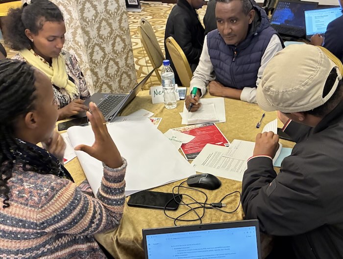 Image of journalists at a Fojo Media Institute training session