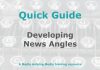 Quick Guide: Developing news angles Graphic for MHM Quick Guide Checklist