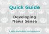 Quick Guide: Developing news sense Graphic for MHM Quick Guide Checklist