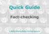 Quick Guide: Fact-checking and adding context Graphic for MHM Quick Guide Checklist