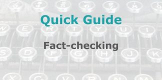 Quick Guide: Fact-checking and adding context Graphic for MHM Quick Guide Checklist