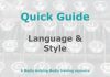 Quick Guide: Language and style Graphic for MHM Quick Guide Checklist