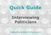 Quick Guide: Interviewing politicians Graphic for MHM Quick Guide Checklist