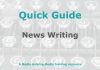 Quick Guide: News writing Graphic for MHM Quick Guide Checklist