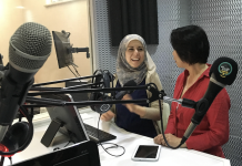 Discrimination trauma in journalism Syrian journalist being trained by the author, Naomi Goldsmith