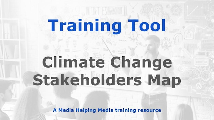 Climate change stakeholder map