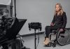 Including disability in mainstream news Journalist reporting on camera from wheelchair - image by Jordan Nicholson - Creative Commons BY-NE 4.0