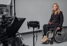 Including disability in mainstream news Journalist reporting on camera from wheelchair - image by Jordan Nicholson - Creative Commons BY-NE 4.0