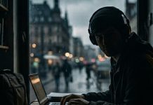 Trauma and stress in exile journalism Image of a journalist working at a computer - created using Gemini AI