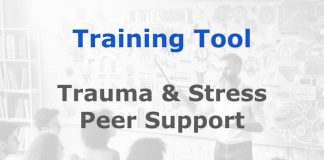 Tool: Peer support for journalists facing trauma and stress Trauma & Stress Peer Support Tool graphic