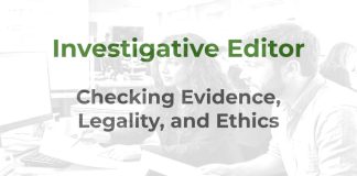 The role of the investigative journalism sub-editor Investigative Sub-Editor - a MHM article graphic