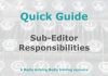 Quick guide: The role of a sub-editor Graphic for MHM Quick Guide Checklist