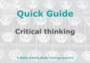Quick guide: Critical thinking for journalists Graphic for MHM Quick Guide Checklist
