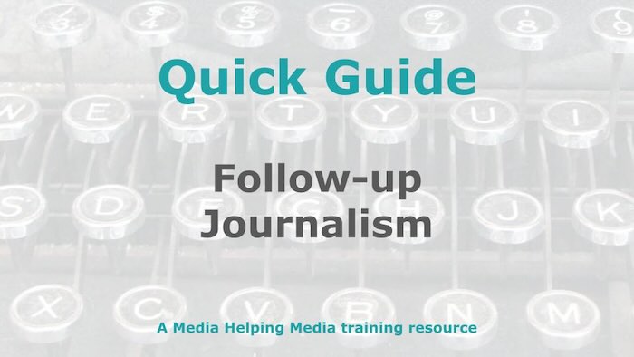 A Media Helping Media Quick Guide graphic - this one for a piece on handling press releases