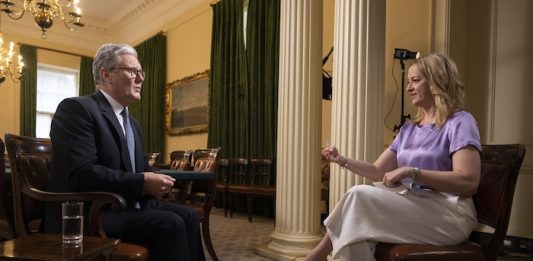 Image of interview released by Number 10 via CC BY-NC-ND 2.0