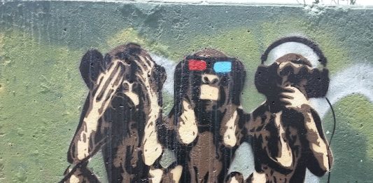 Image of hear no evil, speak no evil, see no evil, by Bhatt released via Creative Commons BY-NC-SA 2.0