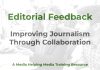 How to turn editorial feedback into a journalistic win Editorial Feedback - a MHM training article graphic