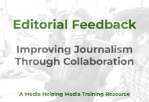 How to turn editorial feedback into a journalistic win Editorial Feedback - a MHM training article graphic