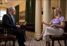 How journalists hold power to account Uk Prime Minister Keir Starmer interviewed by the BBC - image by Number 10 released under Open Government Licence v3.0