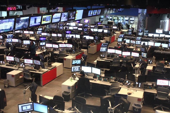 Image of the CNN newsroom by muora released via Creative Commons BY-NC-SA 2.0