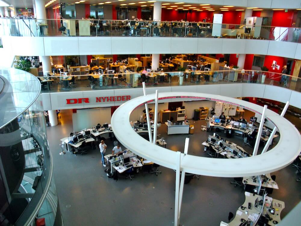 Image of DR newsroom Copenhagen by James Cridland released via Creative Commons BY 2.0