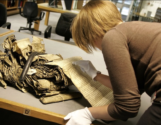 A researcher at The National Archives - image by The National Archives (UK) released via Creative Commons