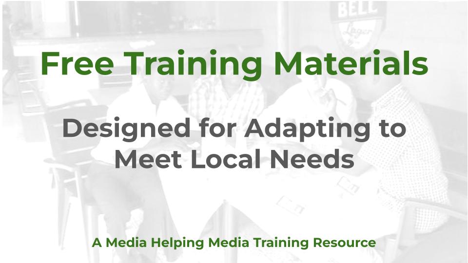 Journalism training in Nigeria